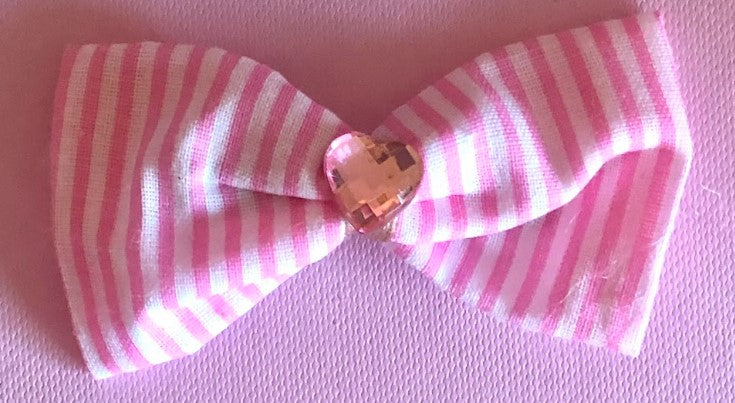 Striped mini bow